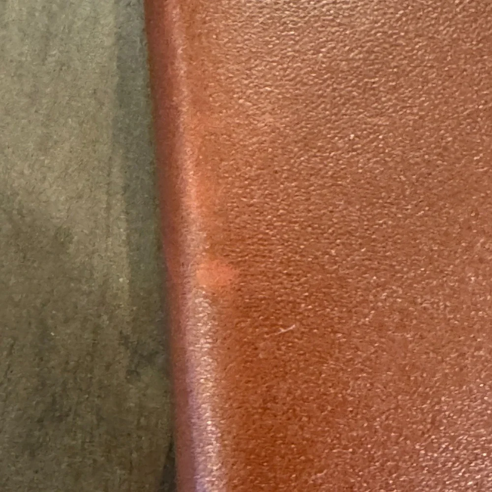 Genuine Leather Tie Travel Storage Case Zip‎ Hanging VTG Retro Organizer Necktie